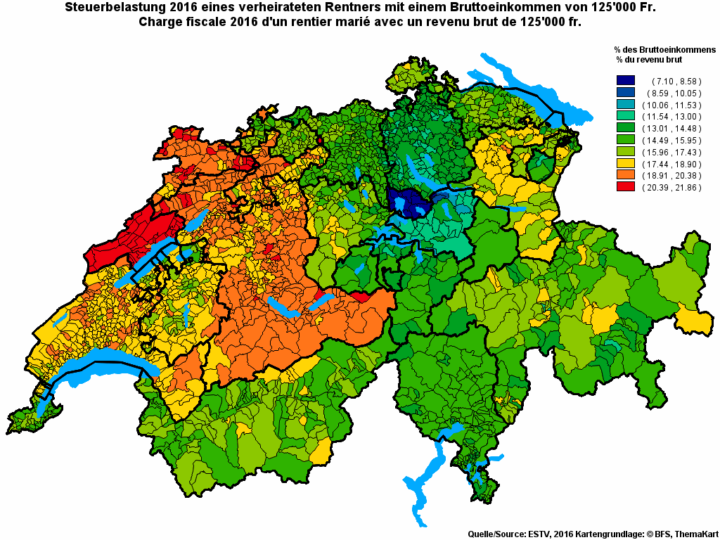 Choropleth map of rf19