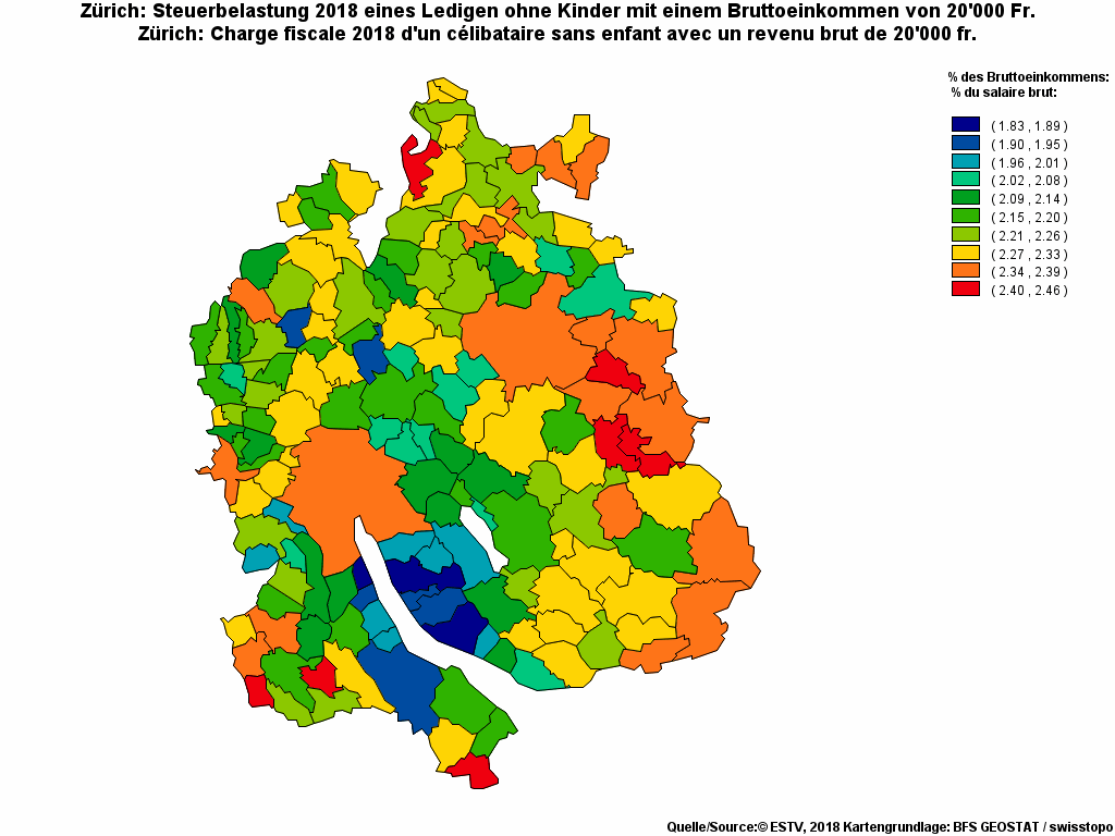Choropleth map of rf7