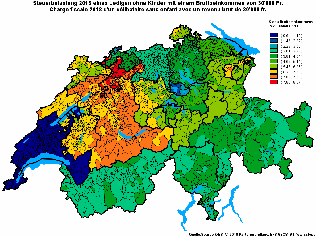 Choropleth map of rf9