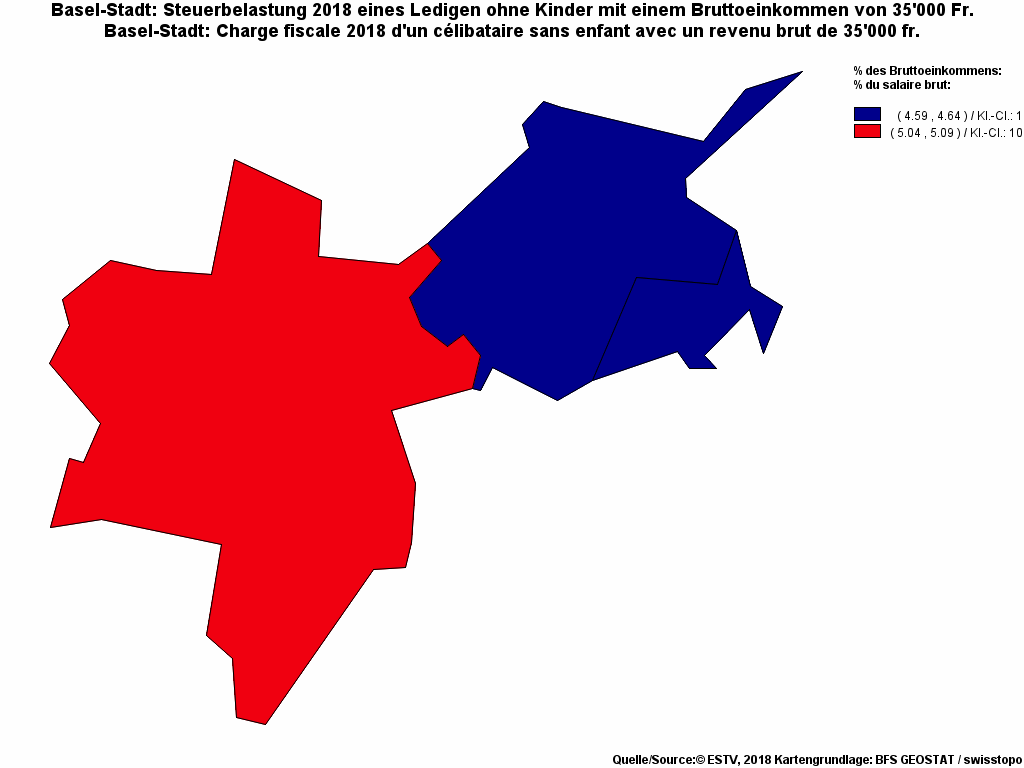 Choropleth map of rf10