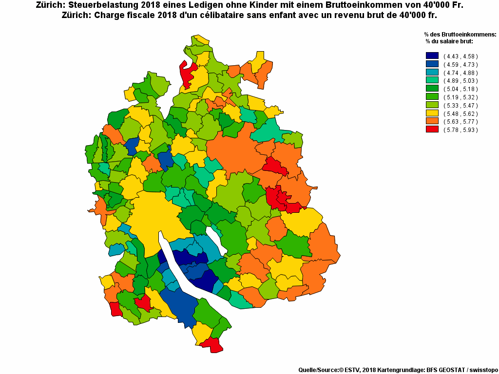 Choropleth map of rf11