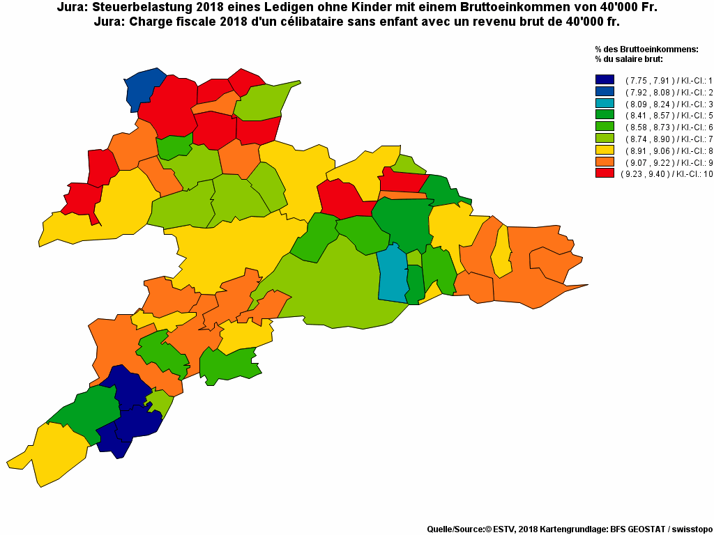 Choropleth map of rf11