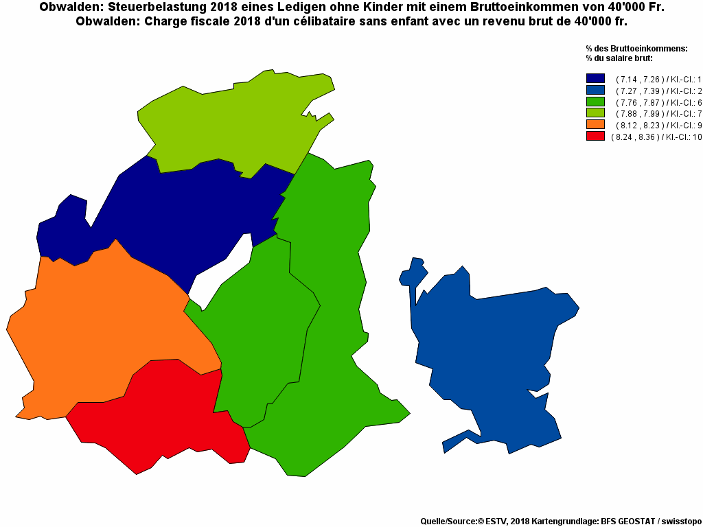 Choropleth map of rf11