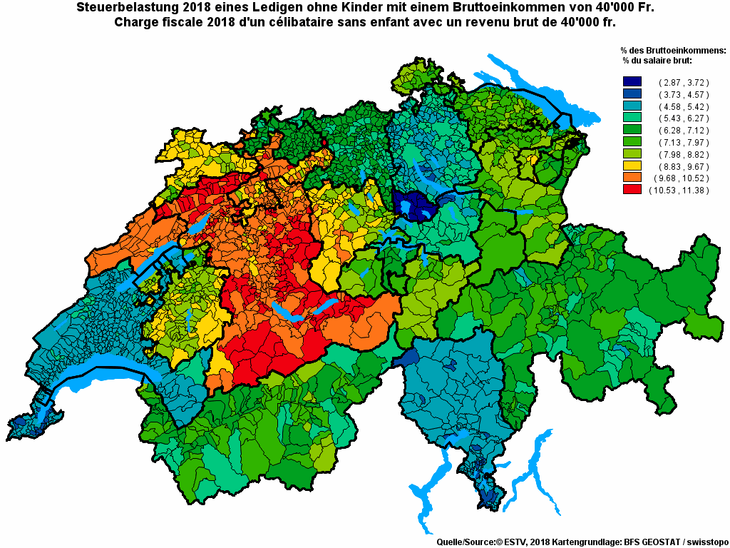 Choropleth map of rf11