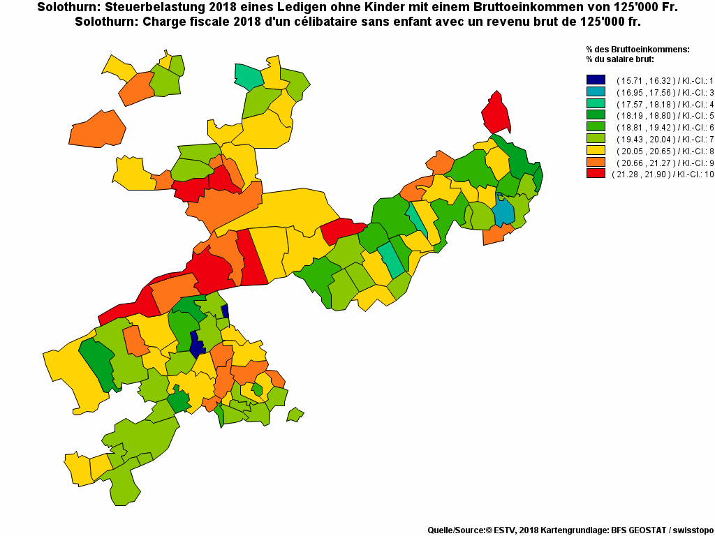 Choropleth map of rf19
