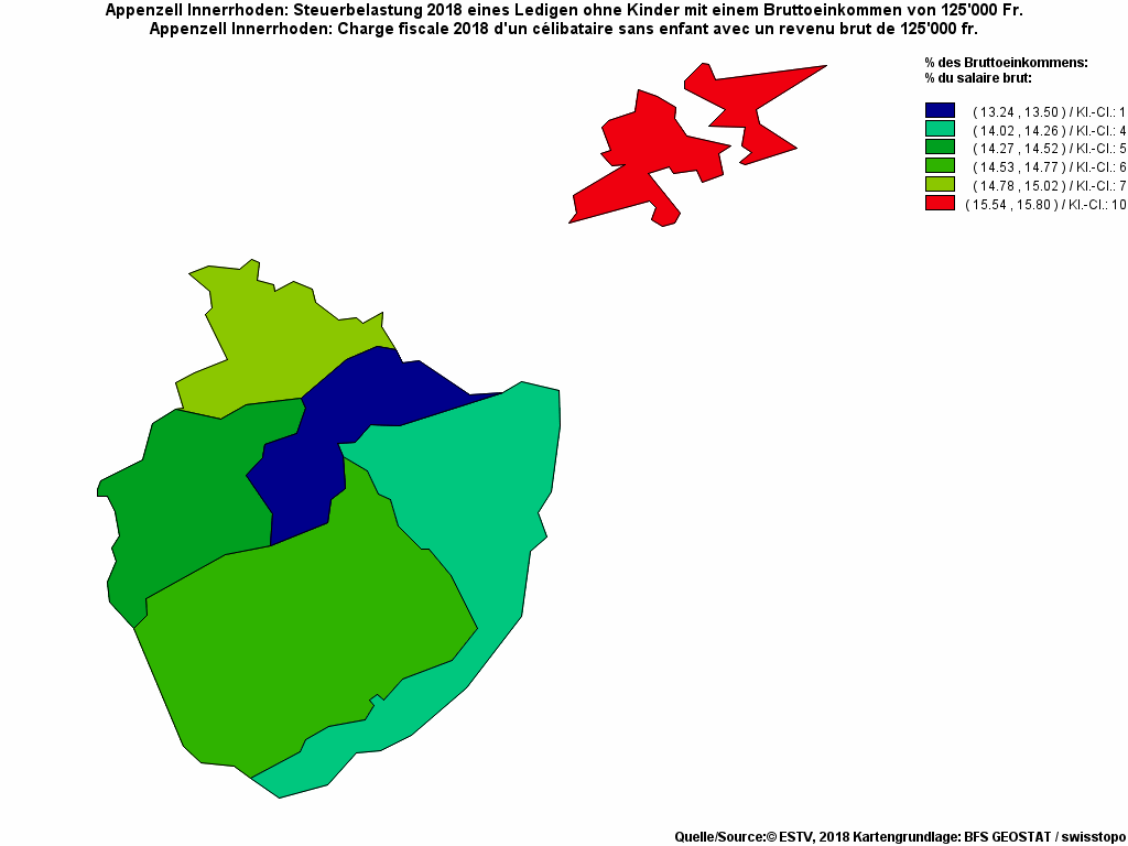 Choropleth map of rf19