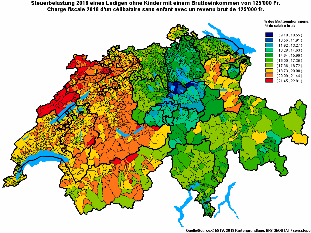 Choropleth map of rf19