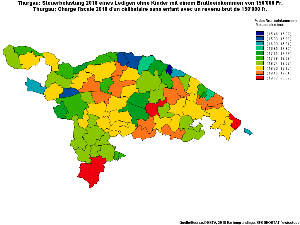 Choropleth map of rf20