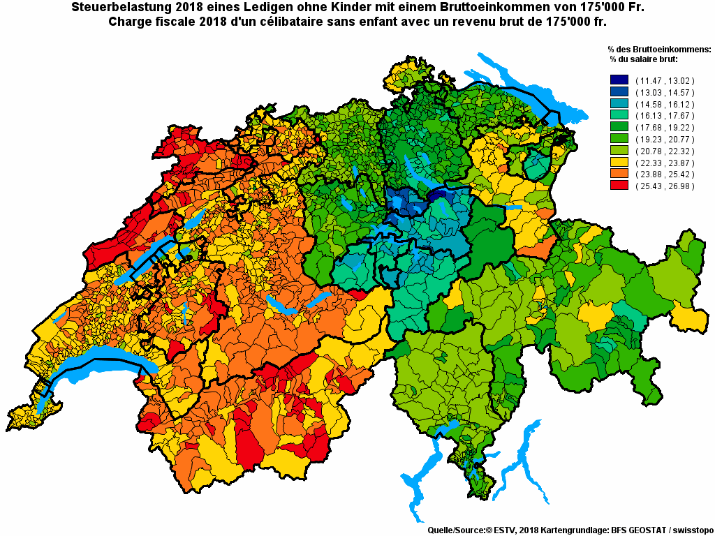Choropleth map of rf21