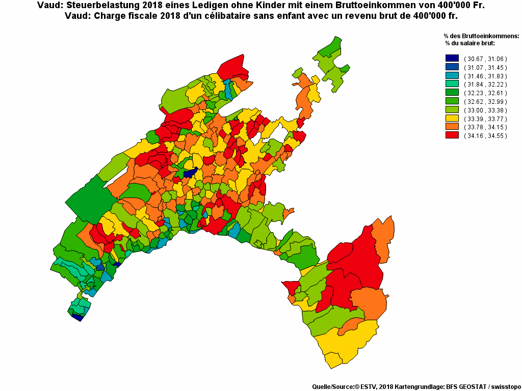 Choropleth map of rf25