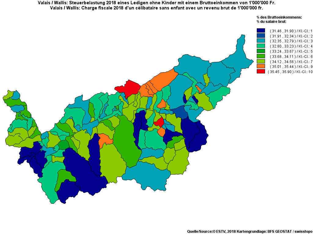 Choropleth map of rf27