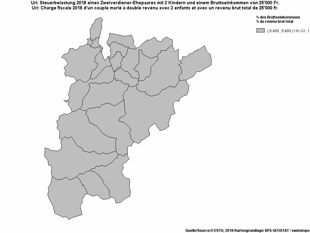 Choropleth map of rf8
