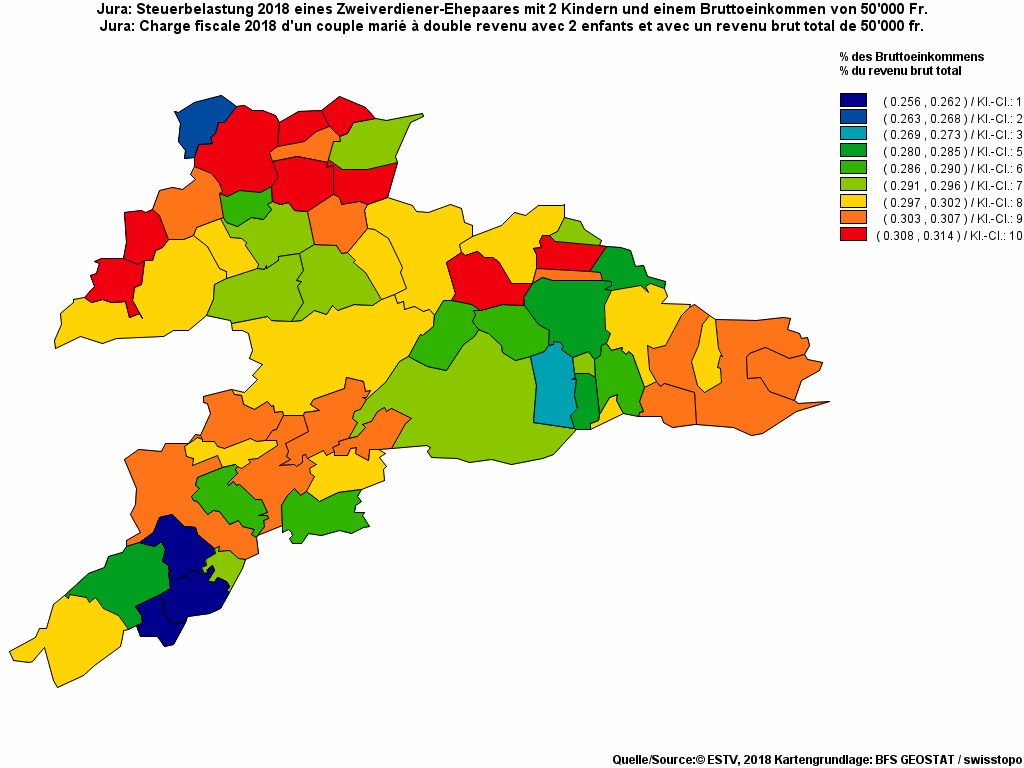 Choropleth map of rf13