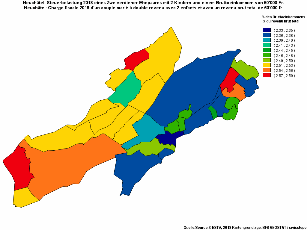Choropleth map of rf14