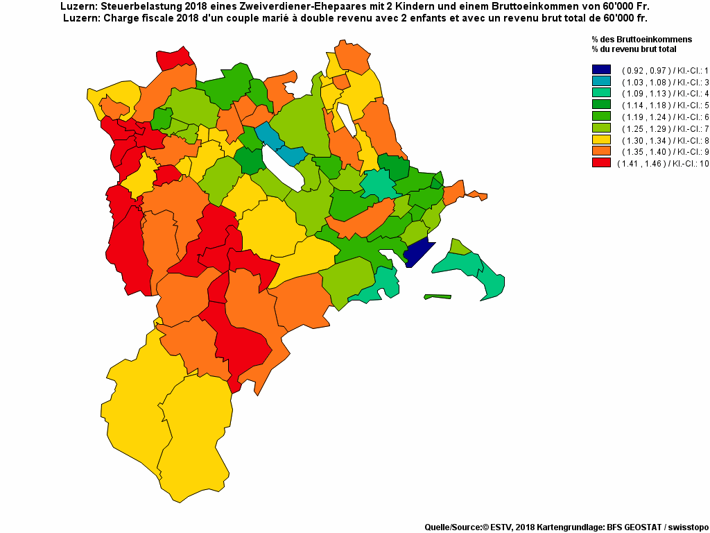 Choropleth map of rf14