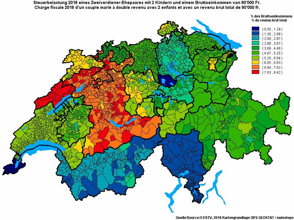 Choropleth map of rf17