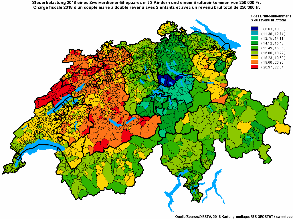 Choropleth map of rf23