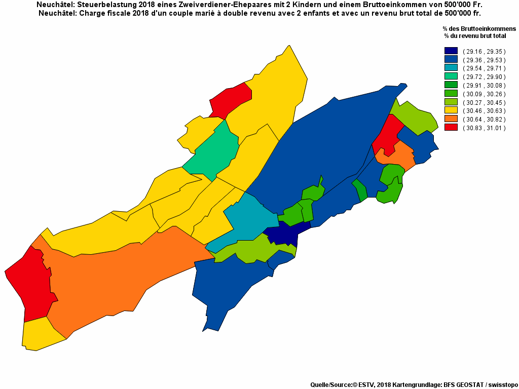 Choropleth map of rf26