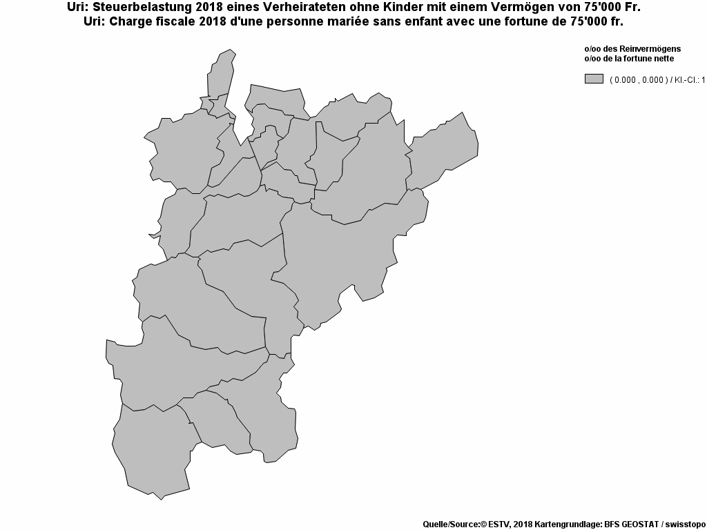 Choropleth map of rf8