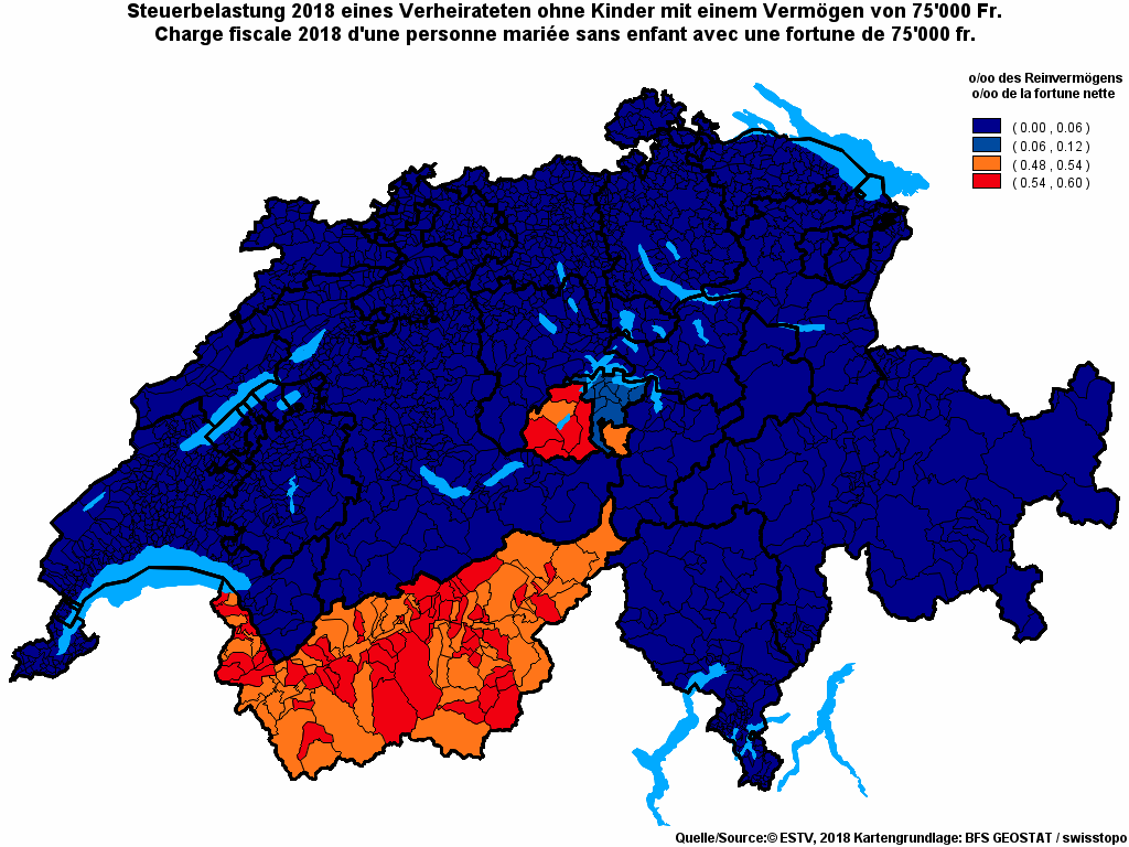 Choropleth map of rf8