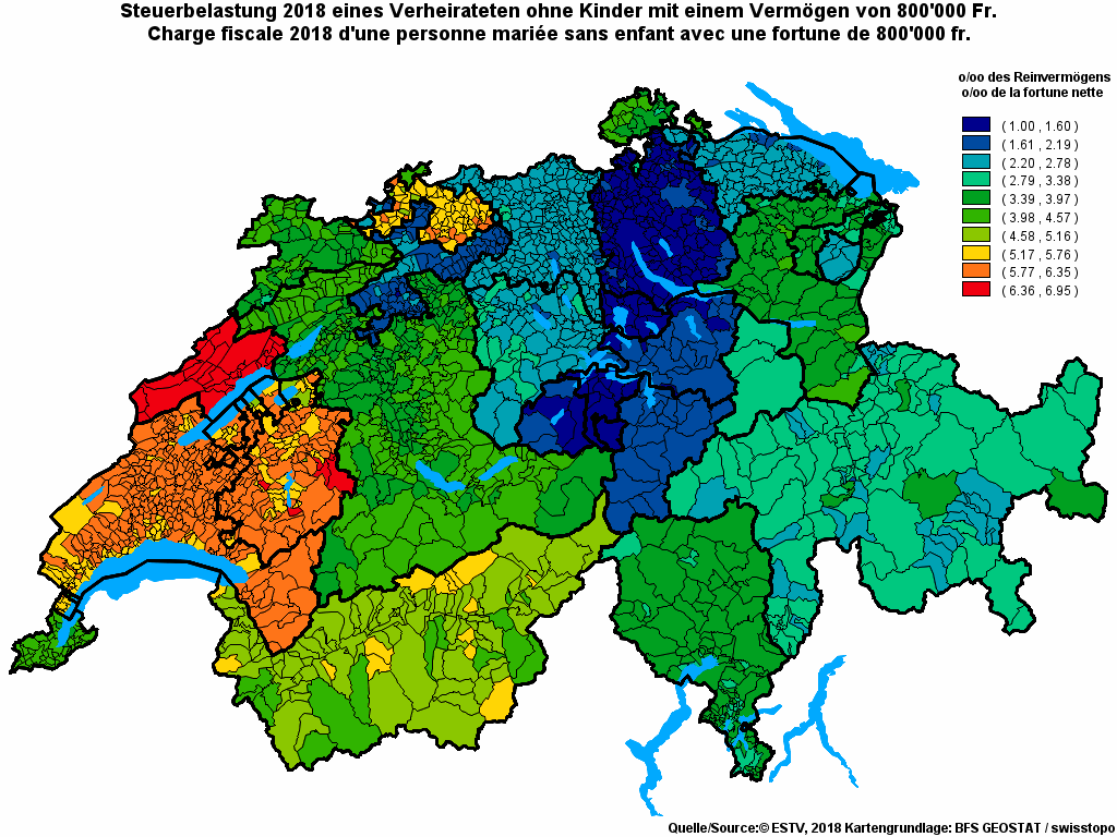 Choropleth map of rf17