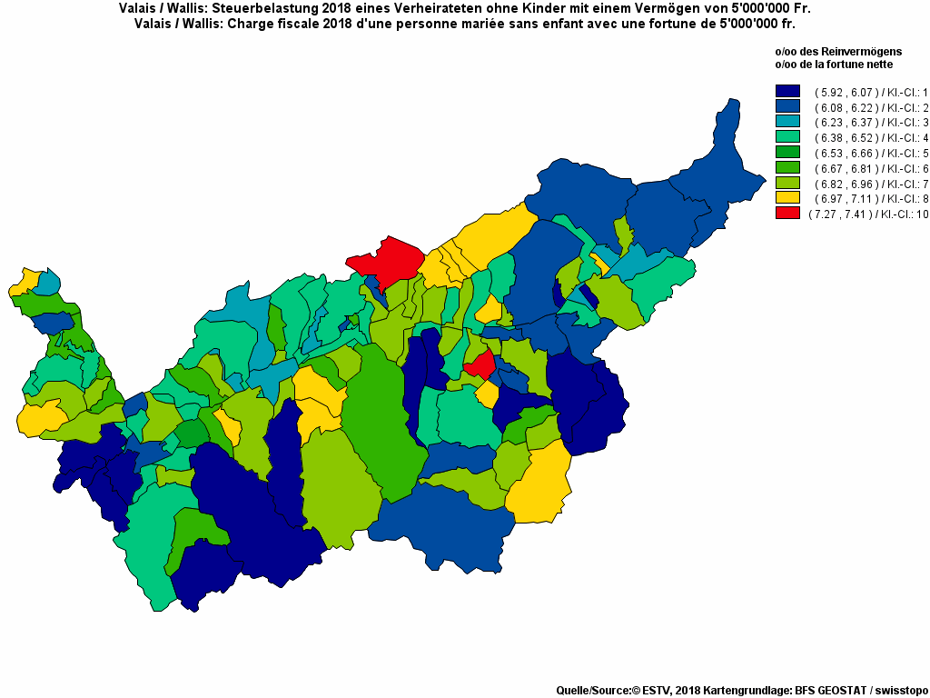 Choropleth map of rf20