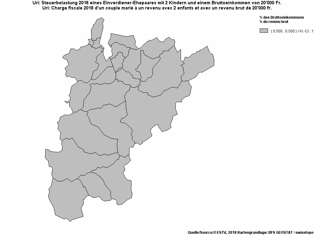 Choropleth map of rf7