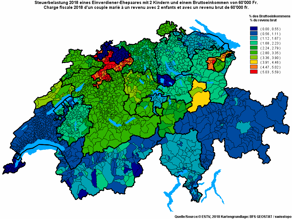 Choropleth map of rf14