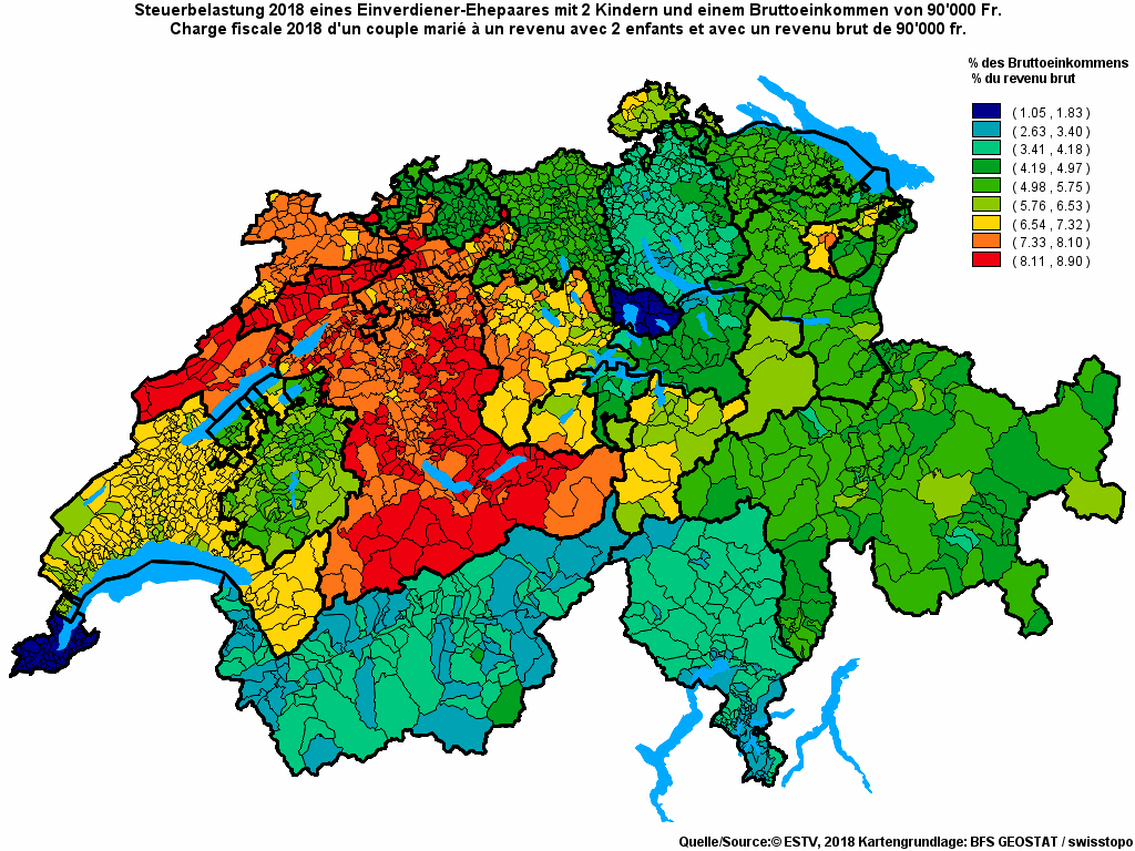 Choropleth map of rf17