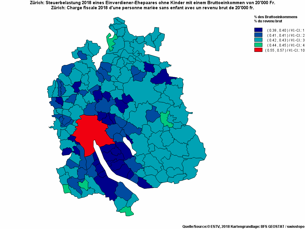 Choropleth map of rf7