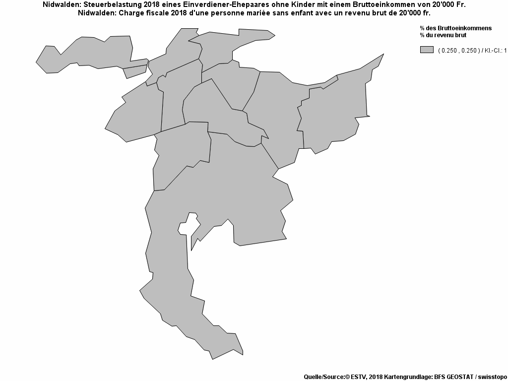 Choropleth map of rf7