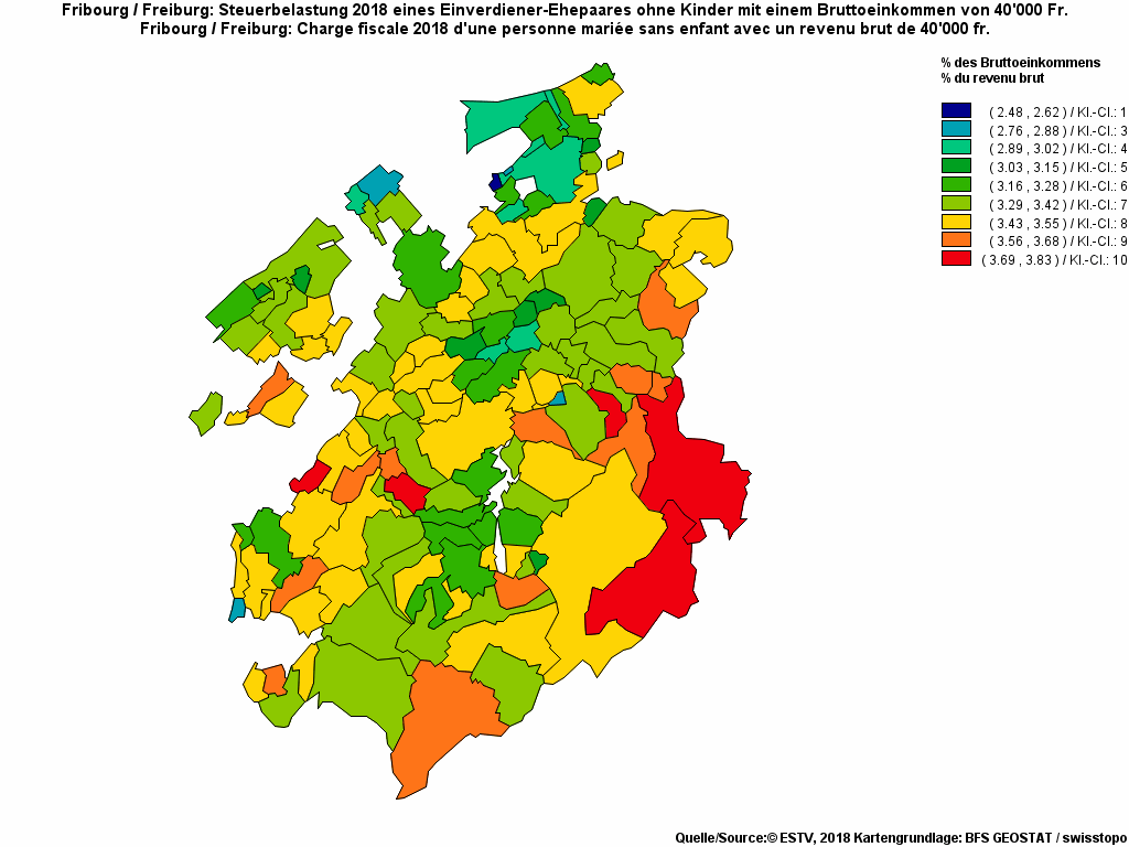 Choropleth map of rf11