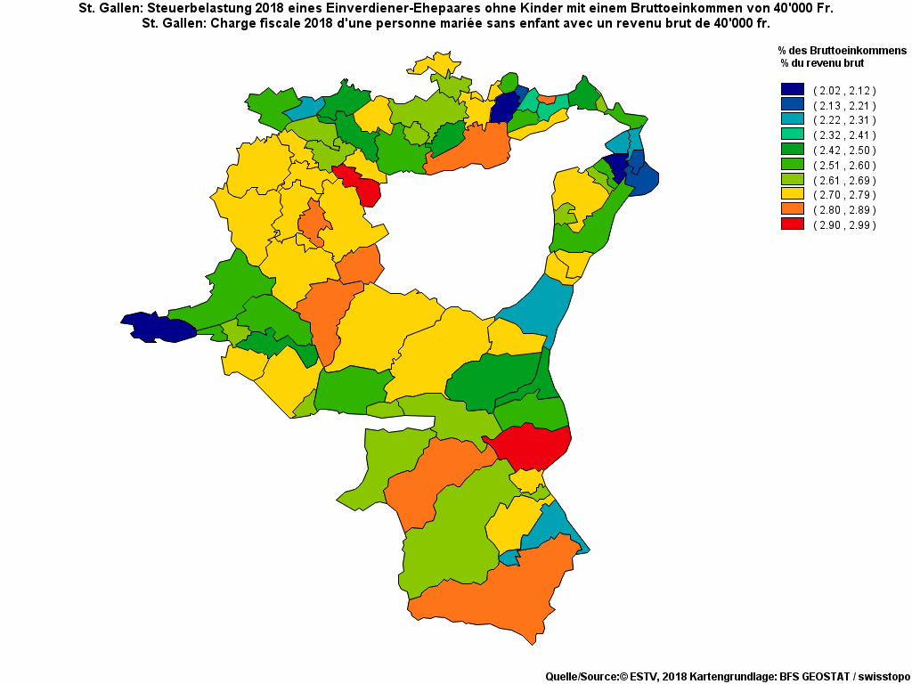 Choropleth map of rf11