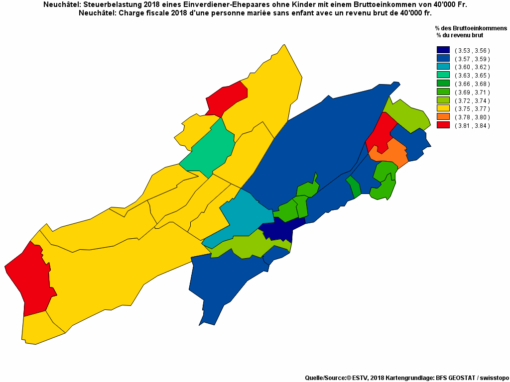 Choropleth map of rf11