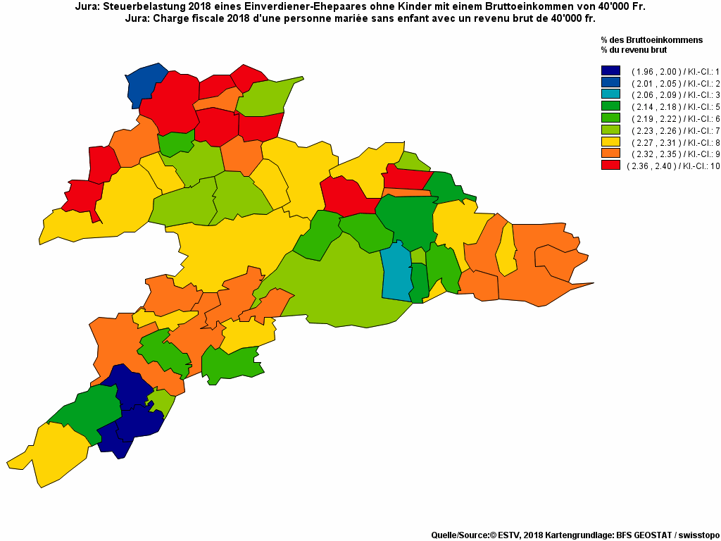 Choropleth map of rf11