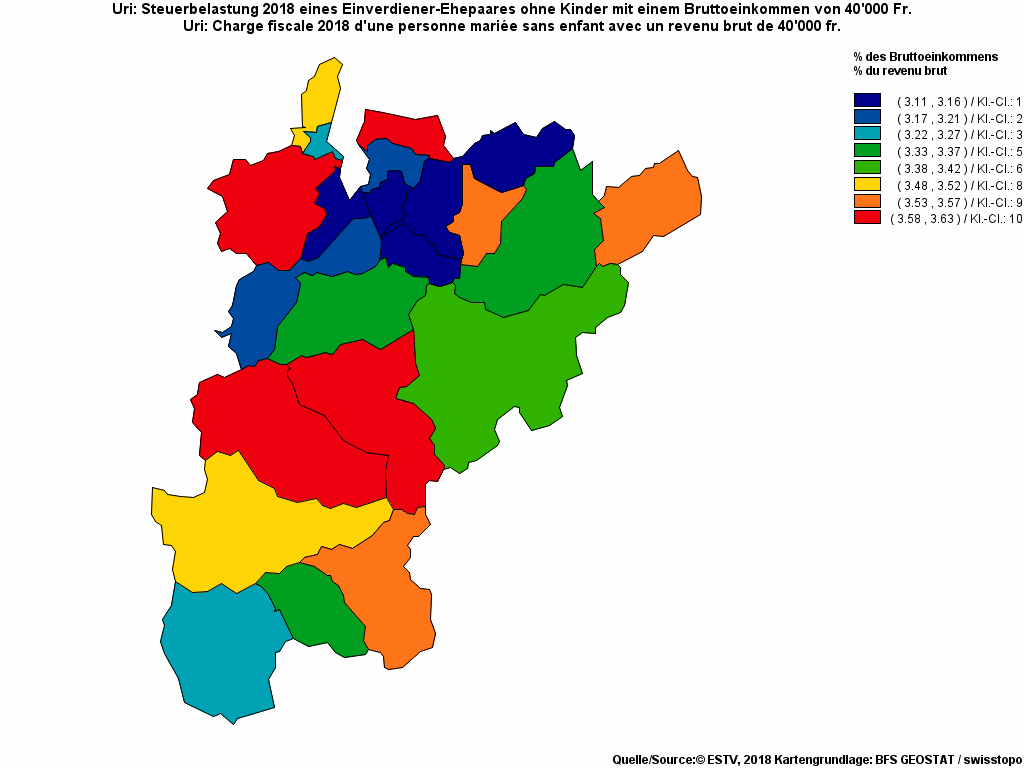 Choropleth map of rf11