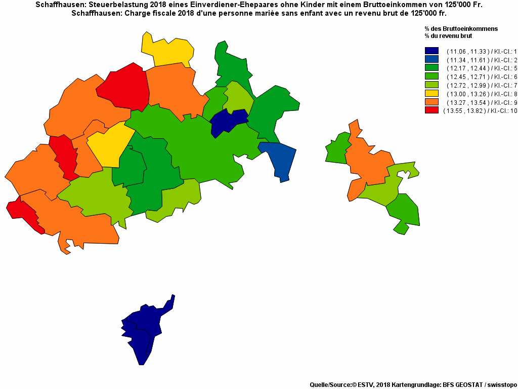 Choropleth map of rf19