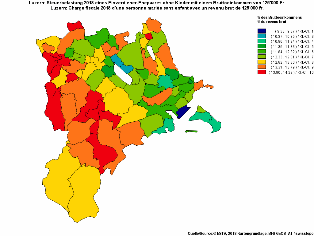 Choropleth map of rf19