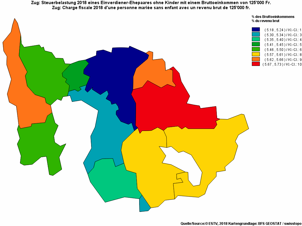 Choropleth map of rf19