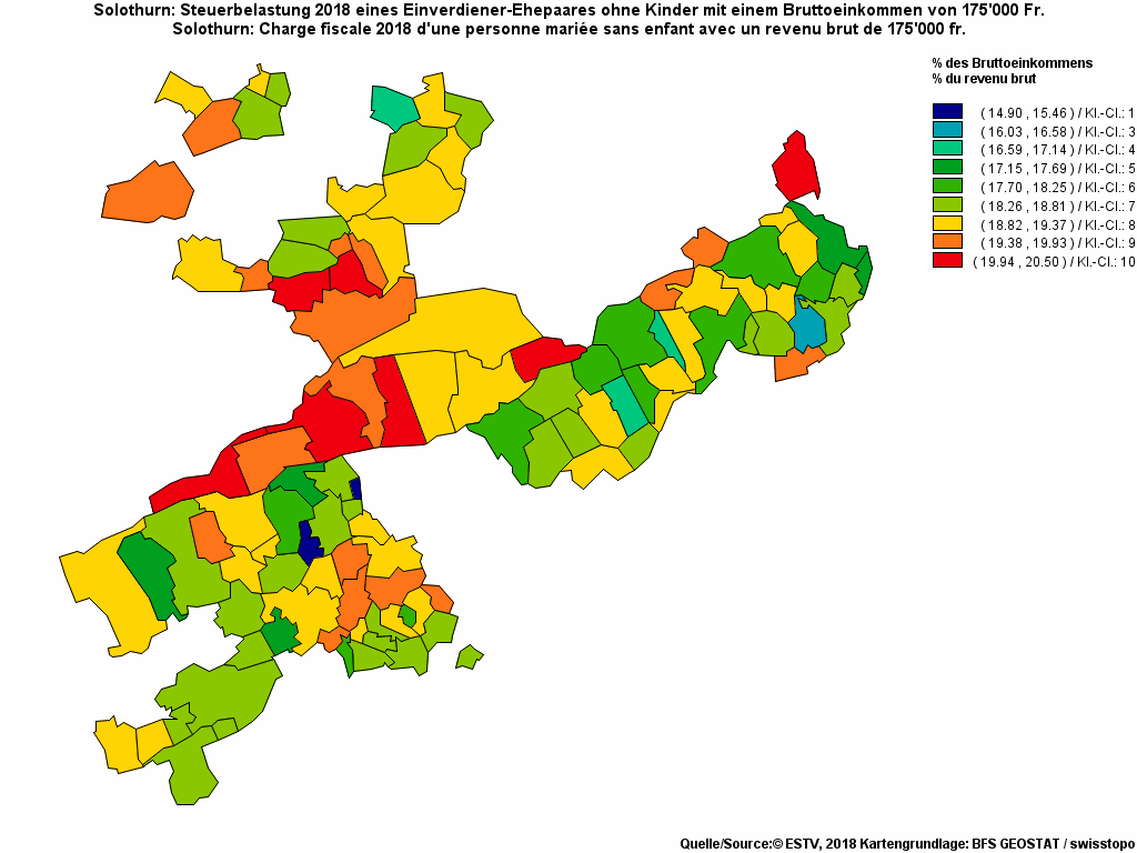 Choropleth map of rf21