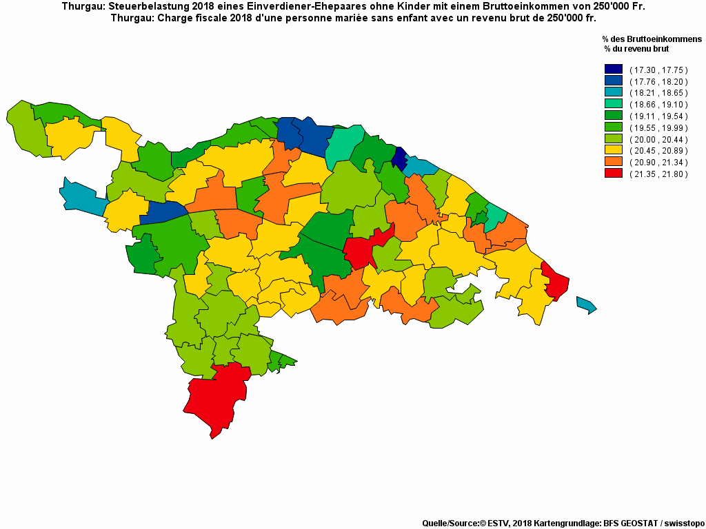 Choropleth map of rf23