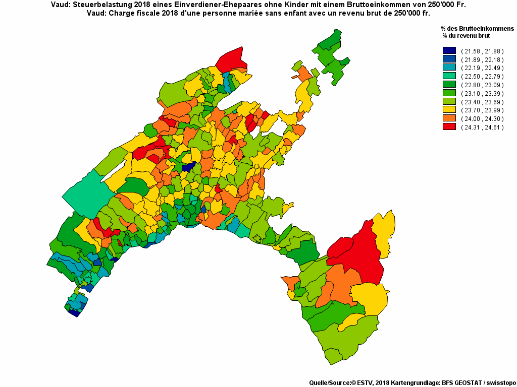 Choropleth map of rf23