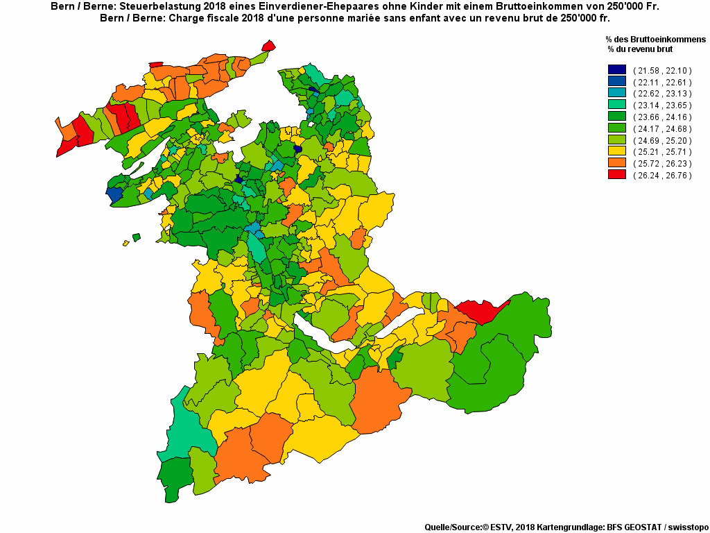 Choropleth map of rf23