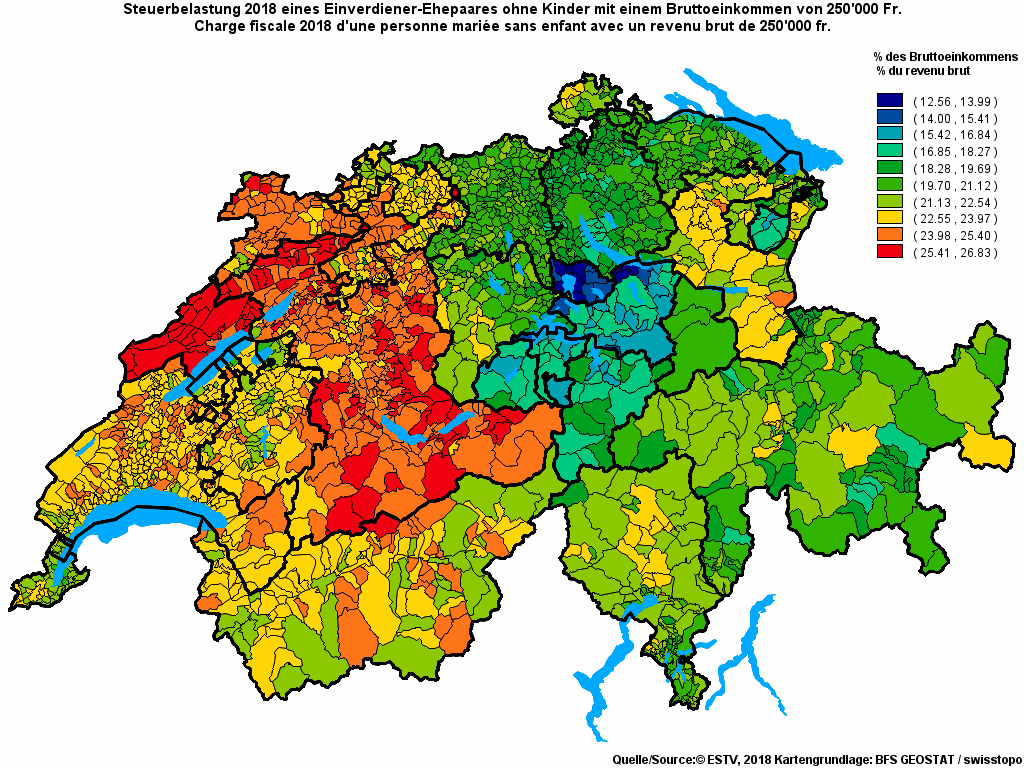 Choropleth map of rf23