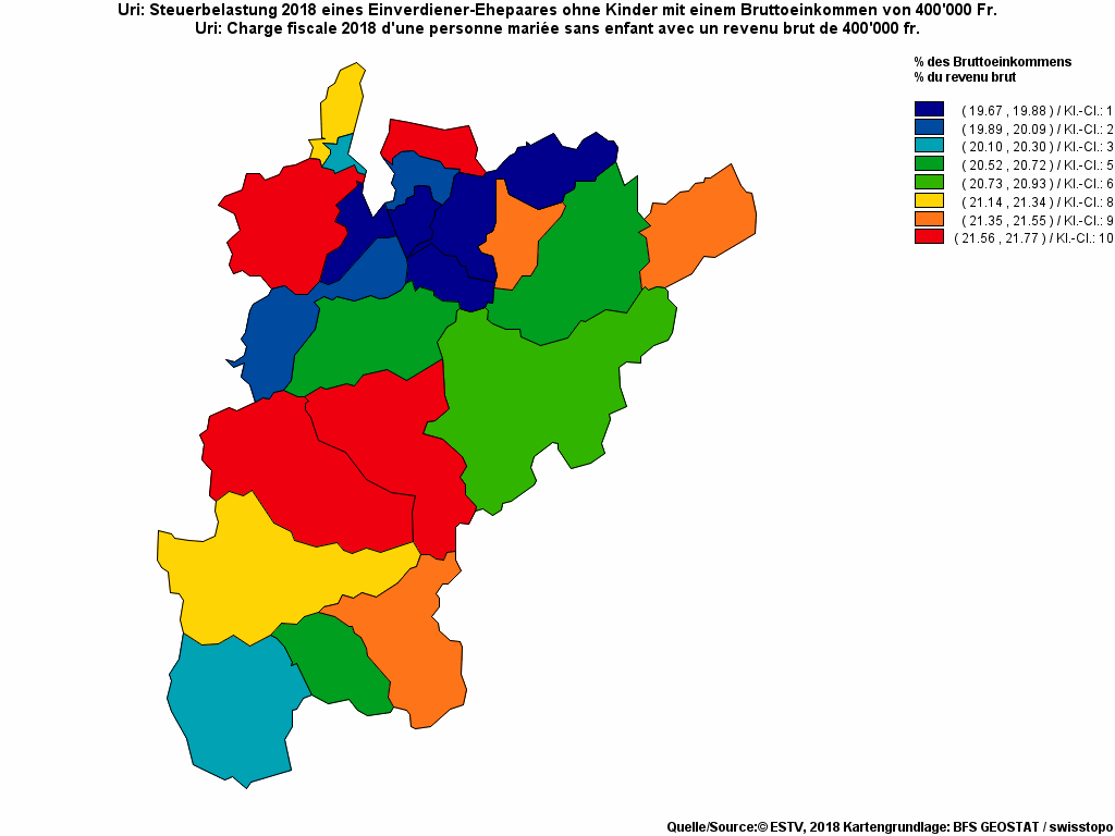 Choropleth map of rf25