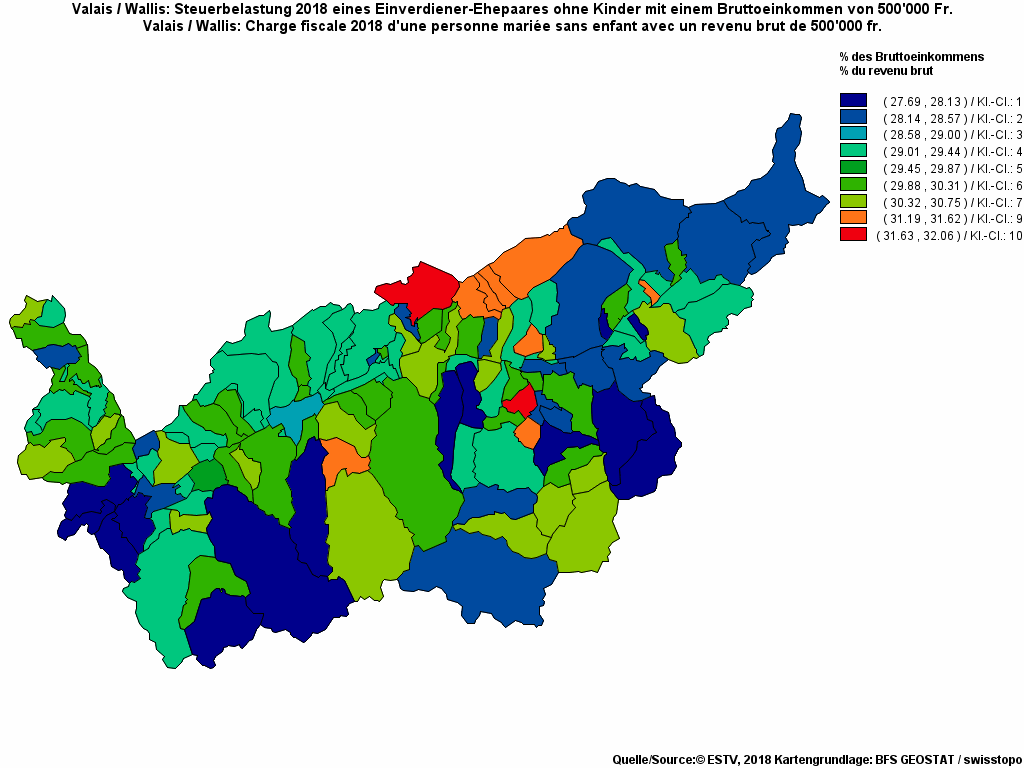 Choropleth map of rf26