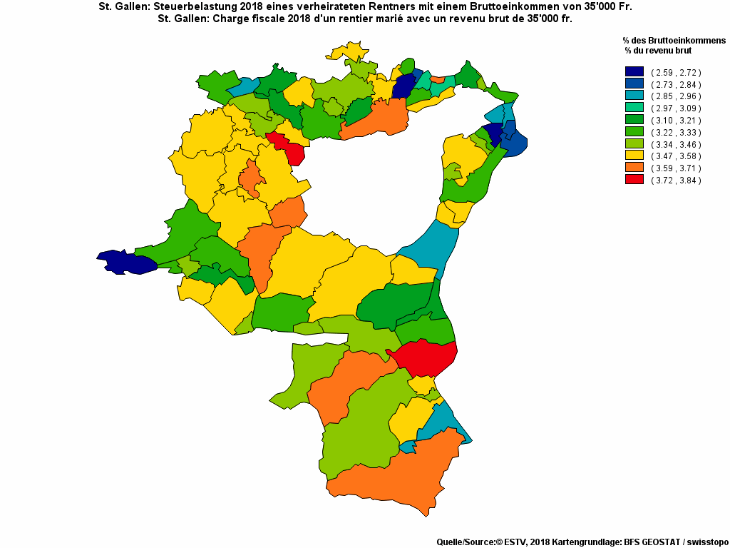 Choropleth map of rf10