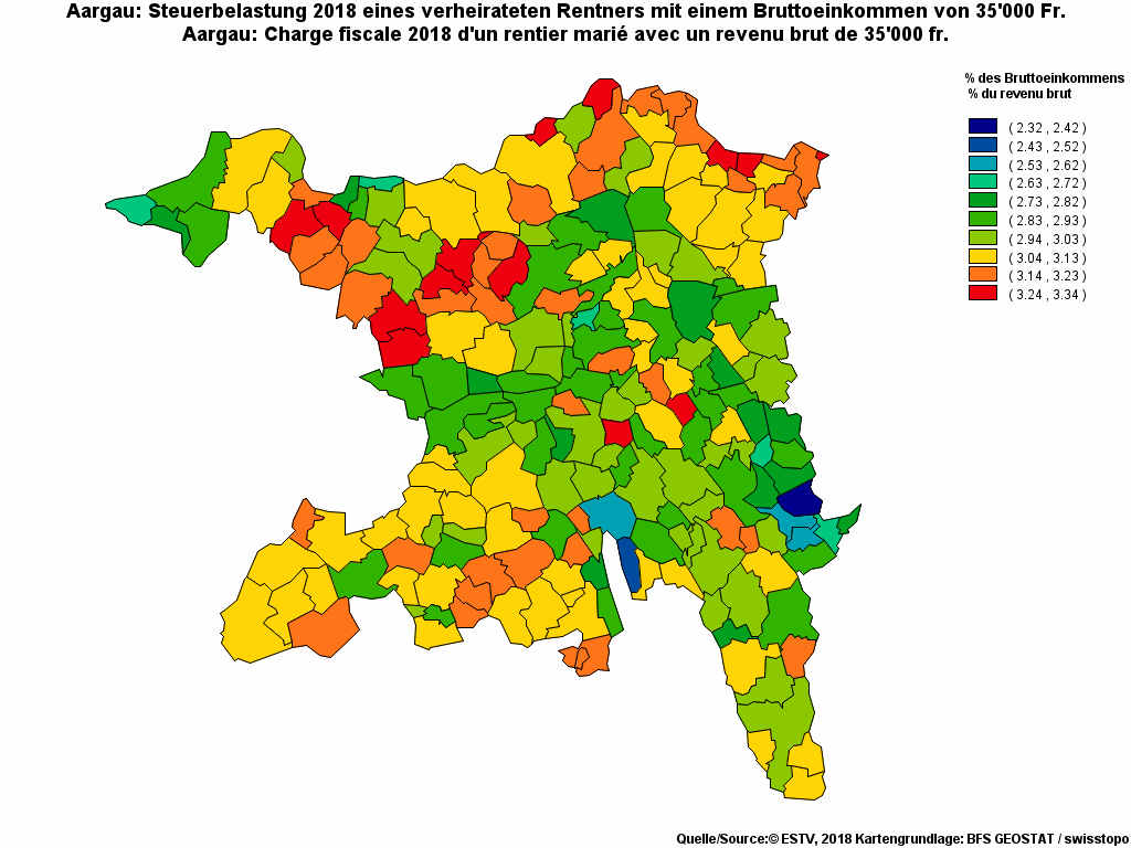Choropleth map of rf10