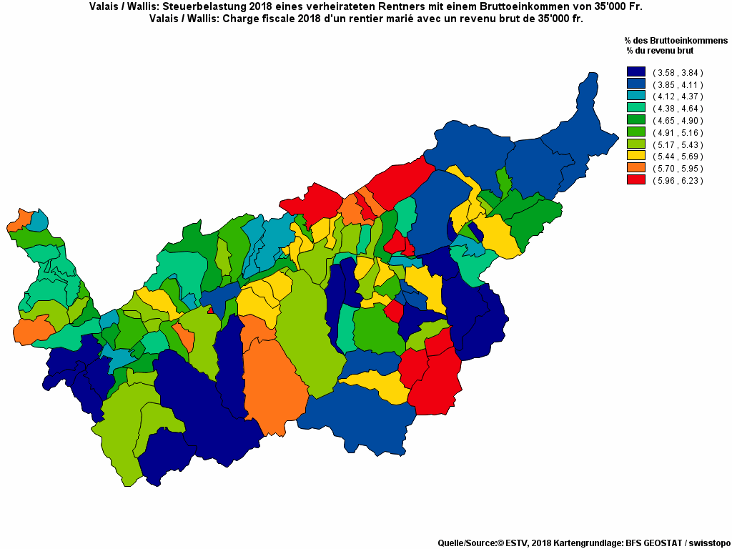 Choropleth map of rf10