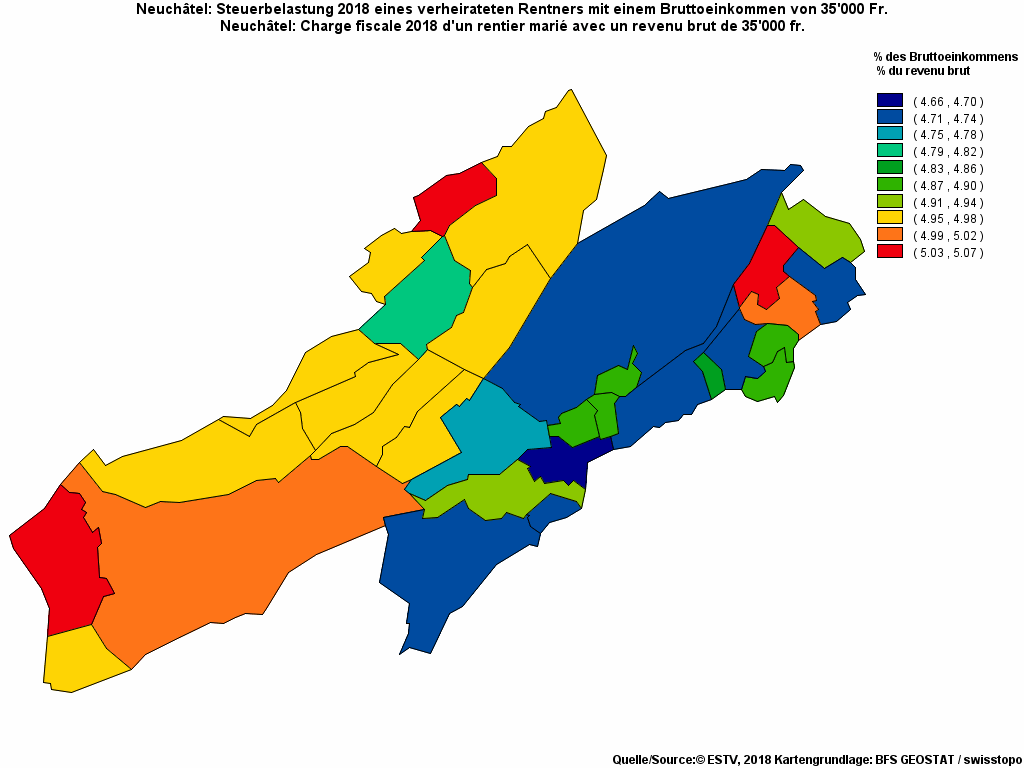 Choropleth map of rf10